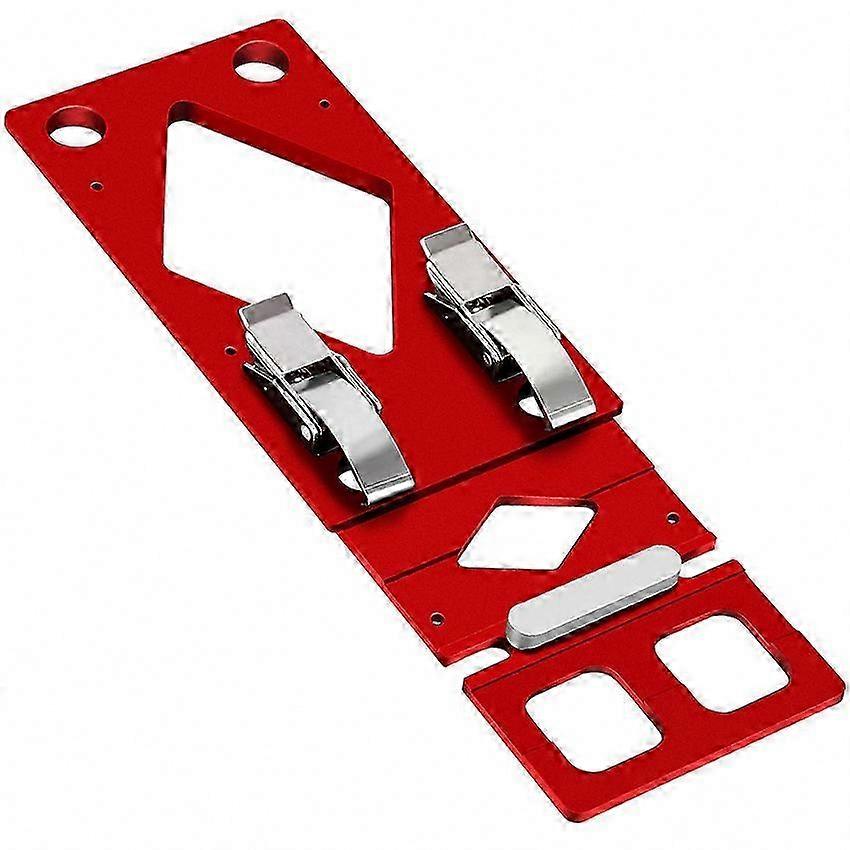 CNC Milling Edge Guideway Stopper with 90° Angle (Red)