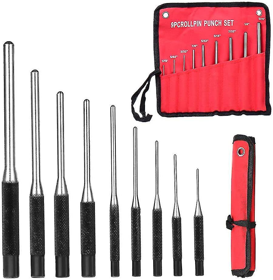 9 piece Punch Set Tool For Removing Pins Watches Locks & Latches