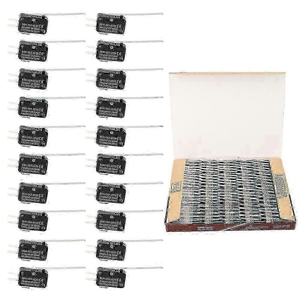 100pcs BEM Micro Switch 250VAC 15A Self-Reset 153-1C25 compatible with Electronics
