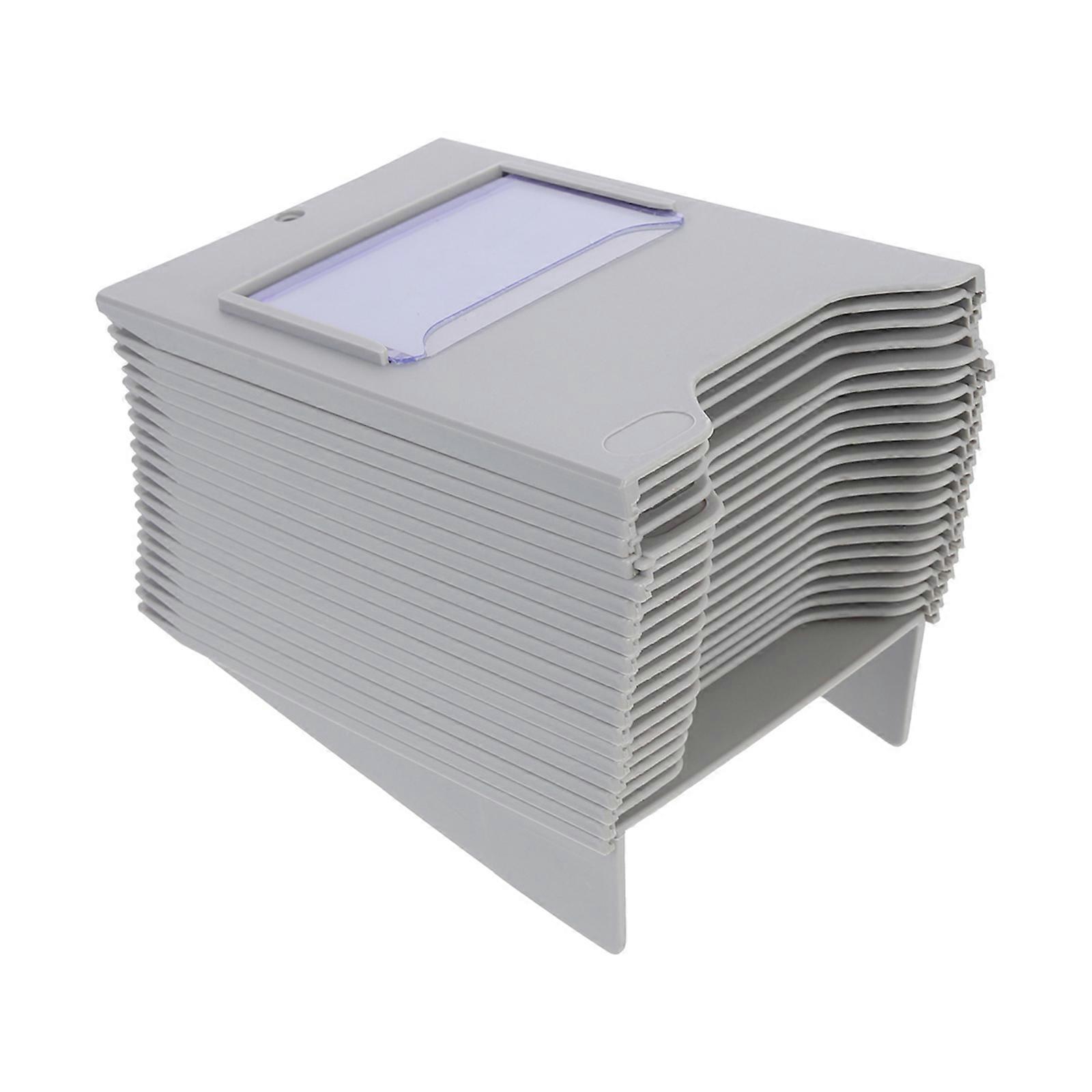 Material Shelf Plastic Time Card Holder for Storage