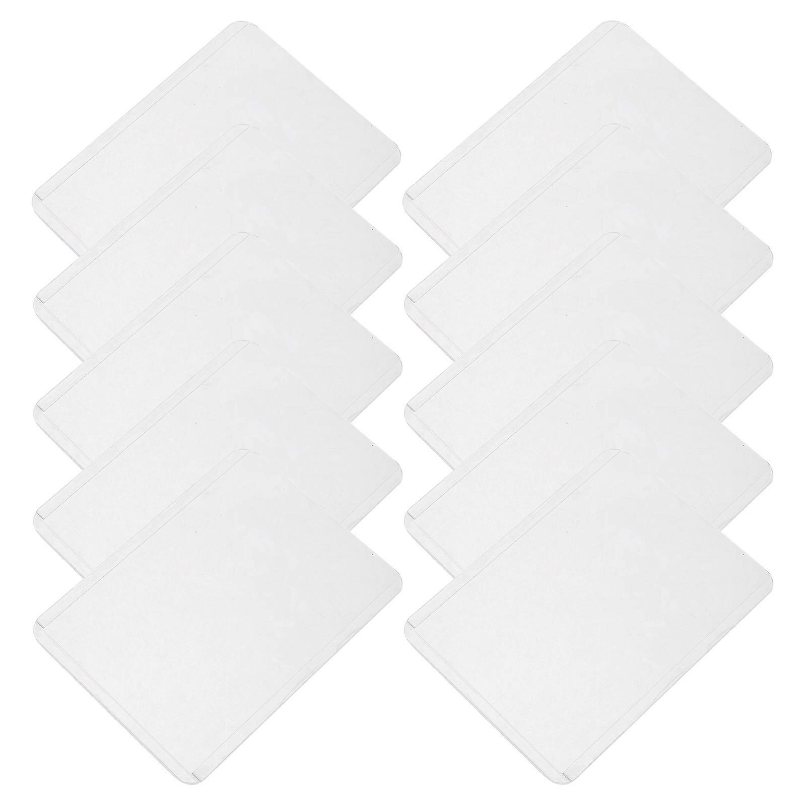 Clear Hard Card Sleeves for Storage Plastic Material 10Pcs Pack