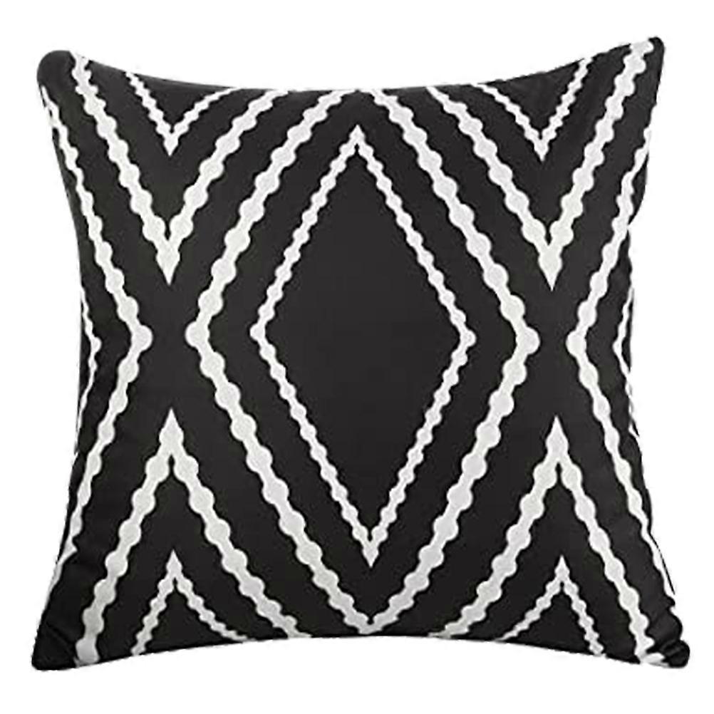 Waterproof Pillowcase Decorative Protector for Home Use Black