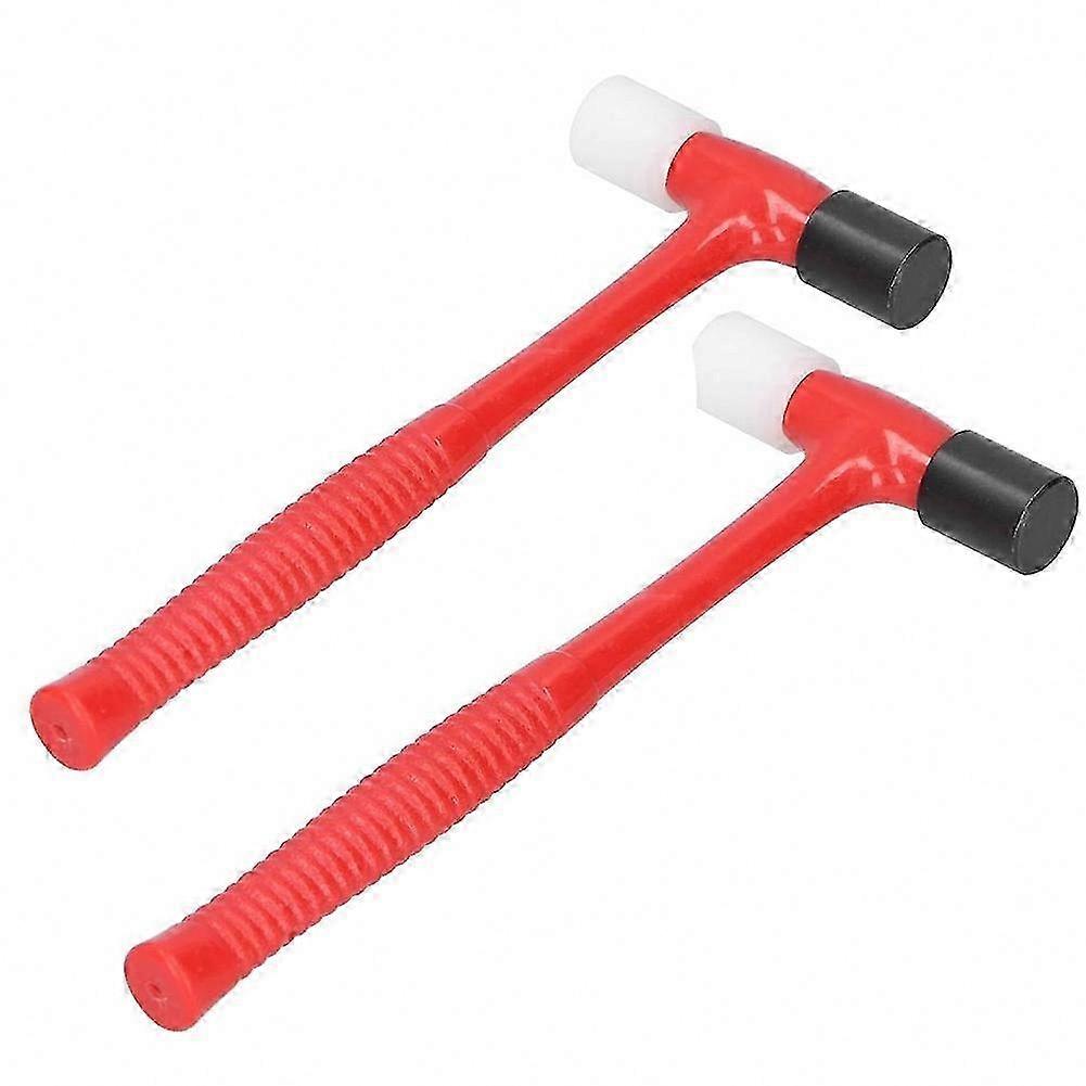 Two-Piece Soft-Tap Hammer Set, Compact Non-Marking Tools for Watchcraft and Hobby Assembling