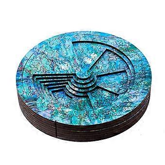 Water Lily 3d Wooden Puzzle Toy Brain Tease Jigsaw Puzzle Toy Board Game High Difficulty Impossible Puzzle Toy For Adult