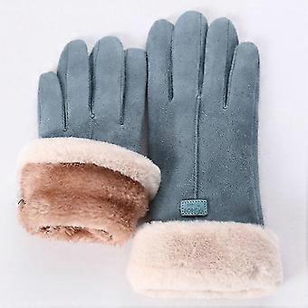 2022 Nueva moda Guantes de mujer Otoño Invierno Lindo peludo Guantes cálidos Guantes de dedo completo Guantes de dedo femeninos Deporte al aire libre Guantes femeninos Pantalla