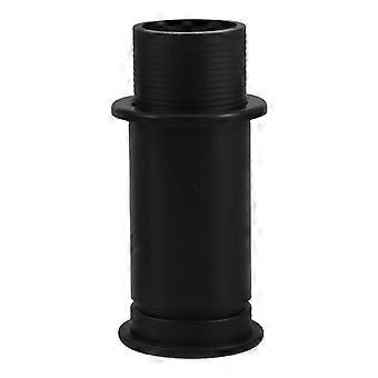 Splashwell Drain Pipe - Marine Plastic Overflow Tube for Boat Fishing Overflow Drainage Control Outdoors Yacht Water Management Black