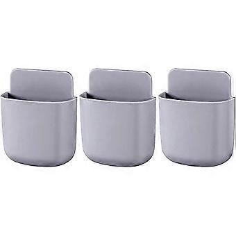 Storage Mobile Phone Holder Wall-mounted Holder For Home Office And School Supplies Storage Container 3 Pieces