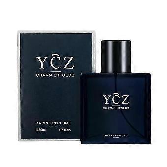 Herenparfum 50 ml, frisse aquatische geur, langdurige geur voor overdag en 's avonds.