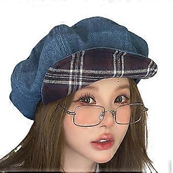Cloud Beret Harajuku Japanischer Stil Malerhut Britischer Taxifahrerhut für Herbst Winter Mode Hut für den täglichen Gebrauch