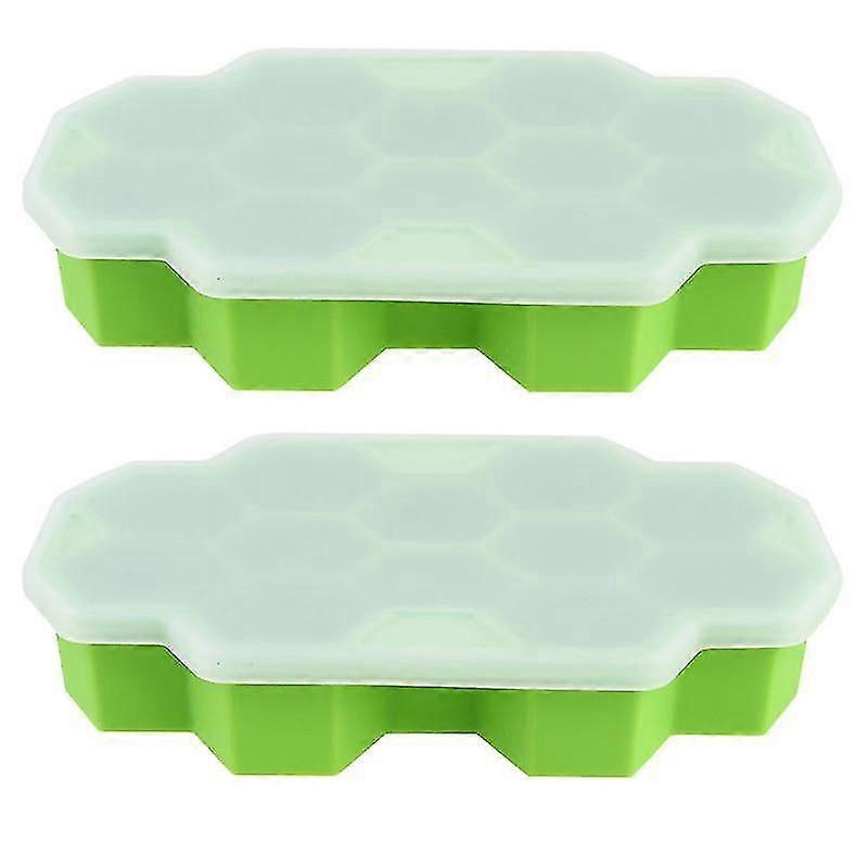 2pcs Kitchen ice cube molds,  Honeycomb Shape Ice Mold