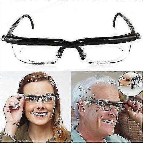 Dial Vision Adjustable Eye Glasses for Distance Reading - Variable Focus Eyewear