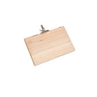 Holzständerplattform, kompatibel mit Vogelspielzeug, Papageienständer, Hamsterstangen, Krallenschleifvorrichtung, Käfigreinigungszubehör, kompatibel mit Rennmäusen und Mäusen, Holzspielzeug