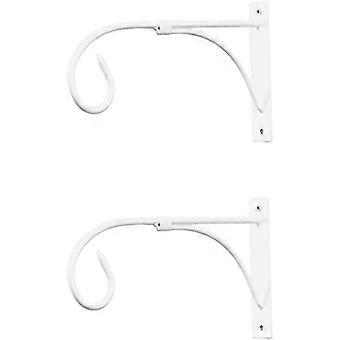 Hvit metallkrok for planter og planter 27*15,5 cm 2 stk.