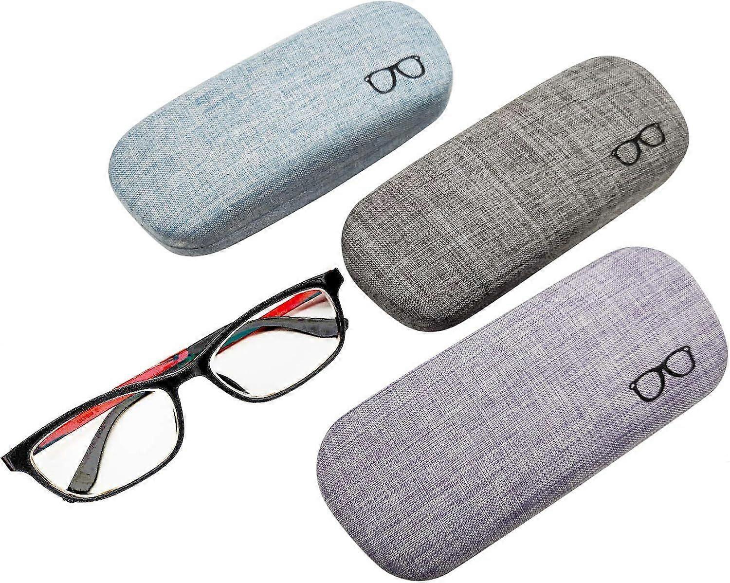 3-pack hardshell protector for linen glasses case, large g p [MI]