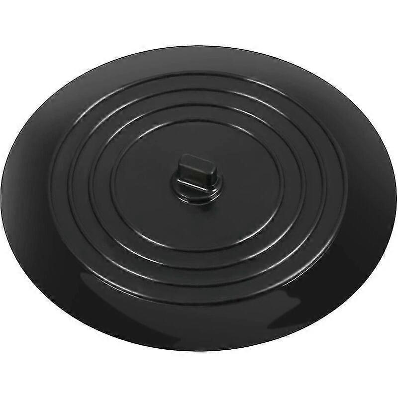 6 polegadas Healwe Silicone Tub Stopper para cozinhas, banheiros e lavanderias preto