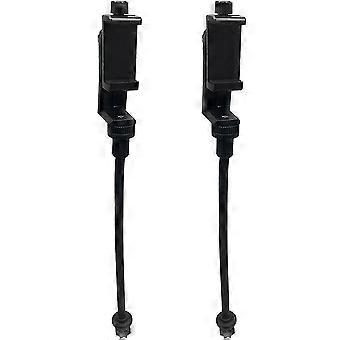 ZY6 2x Phone Mount Kayak Cell Phone Holders Kayak Accessory With Flexible Long Arm For Phone On Kayak