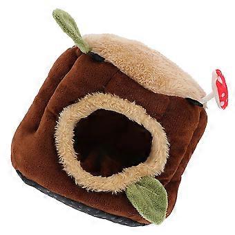 Hamster Nest Cloth Hamster House for Warm Sleeping Nest Brown