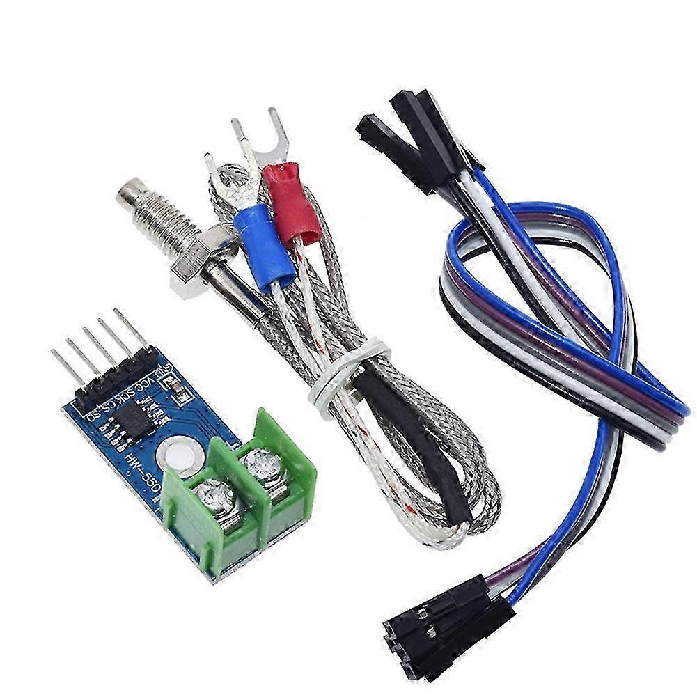 MAX6675 Temperature Degrees Module SPI Interface K Type Temperature Sensor Board Range 0-1024℃ with Thermocouple & Wire