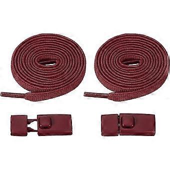 Lace-free, flat laces, elastic laces, with metal square buckle clips, suitable for (athletic shoes/adults).