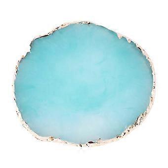 Nail Art Palette with Smooth Easy Clean Surface, Multiuse Makeup Mixing Tray in Blue