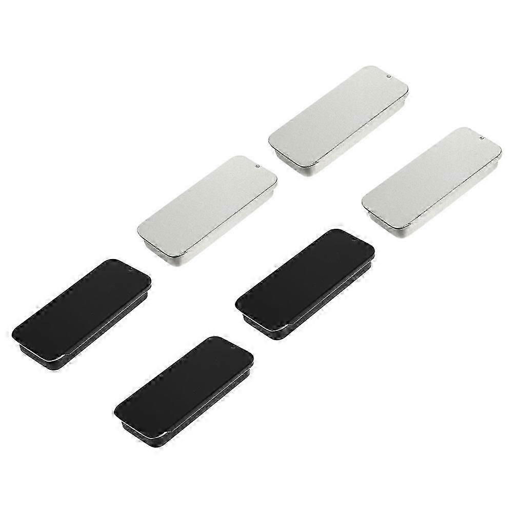 Push Lid Candy Tins Small Iron Box for Storage Use 6Pcs Set