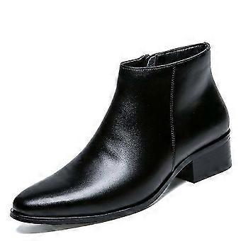 High Quality Boots Men Plus Size Leather Boots Zipper Ankle Boots for Men