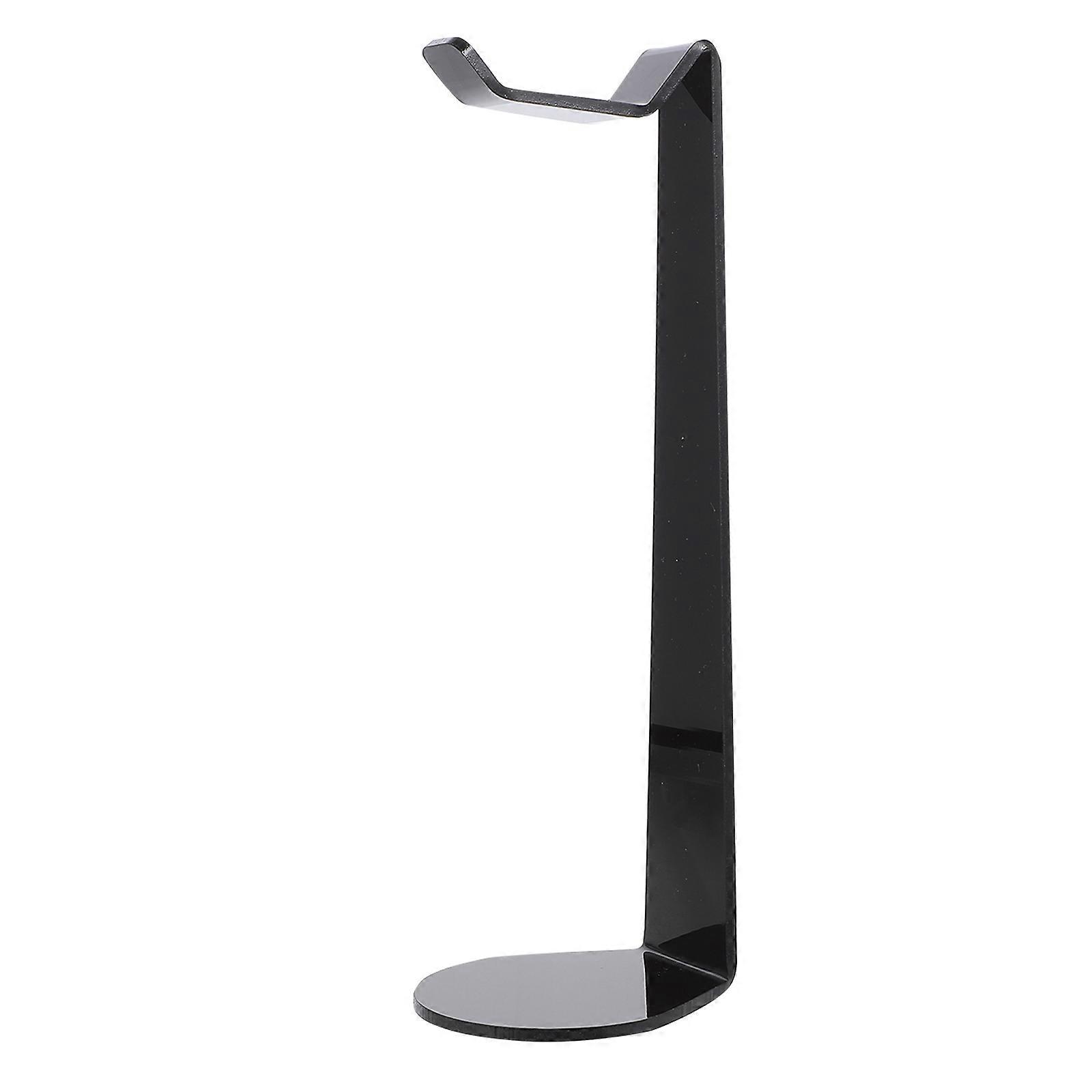 1Pc Creative Display Shelf Headset Shelf Durable Desktop Headset Rack (Black)