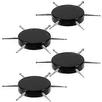 Nail Dotting Tools Circular Black for Manicure 12Pcs Acrylic Stainless
