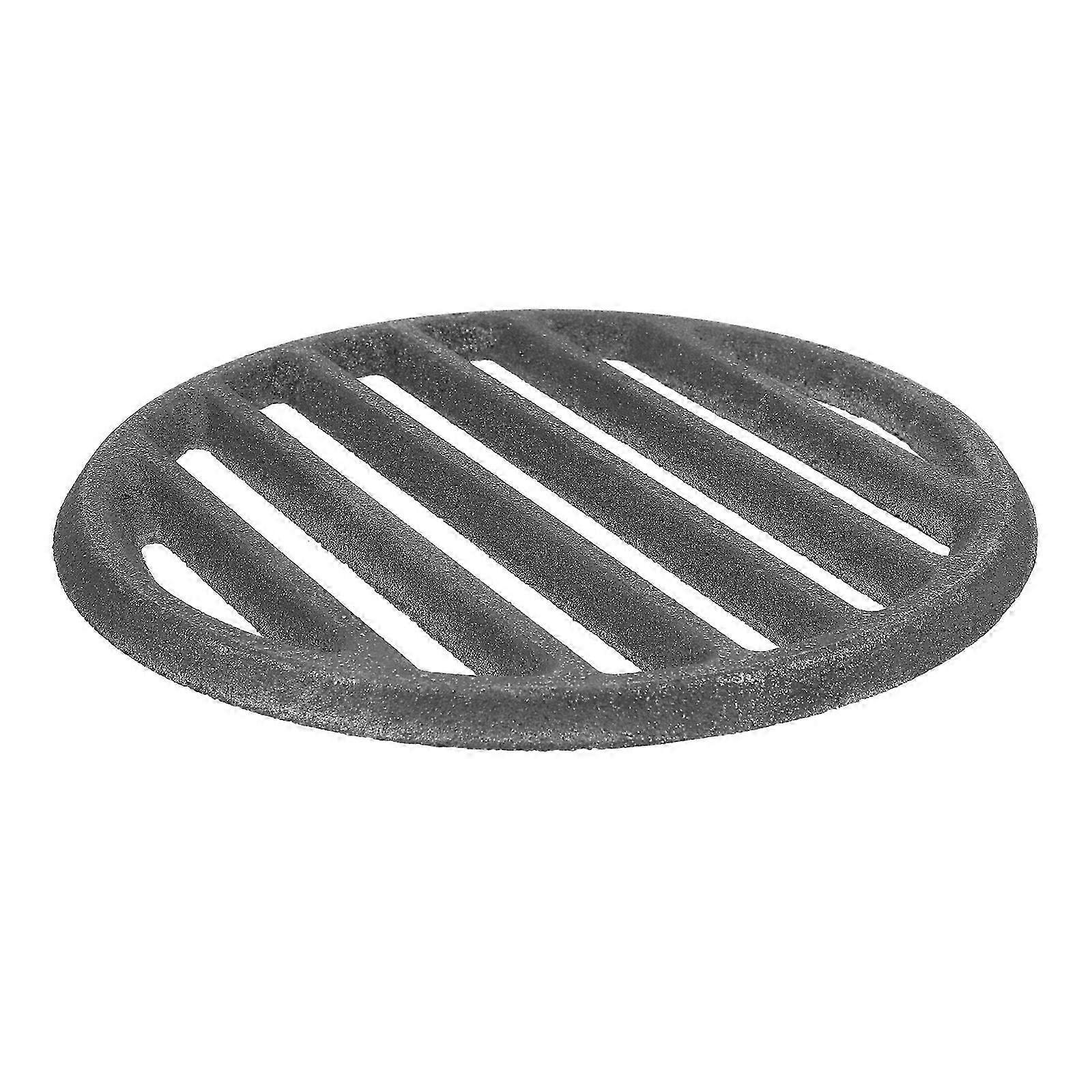 Heat distributing grate for camping grill