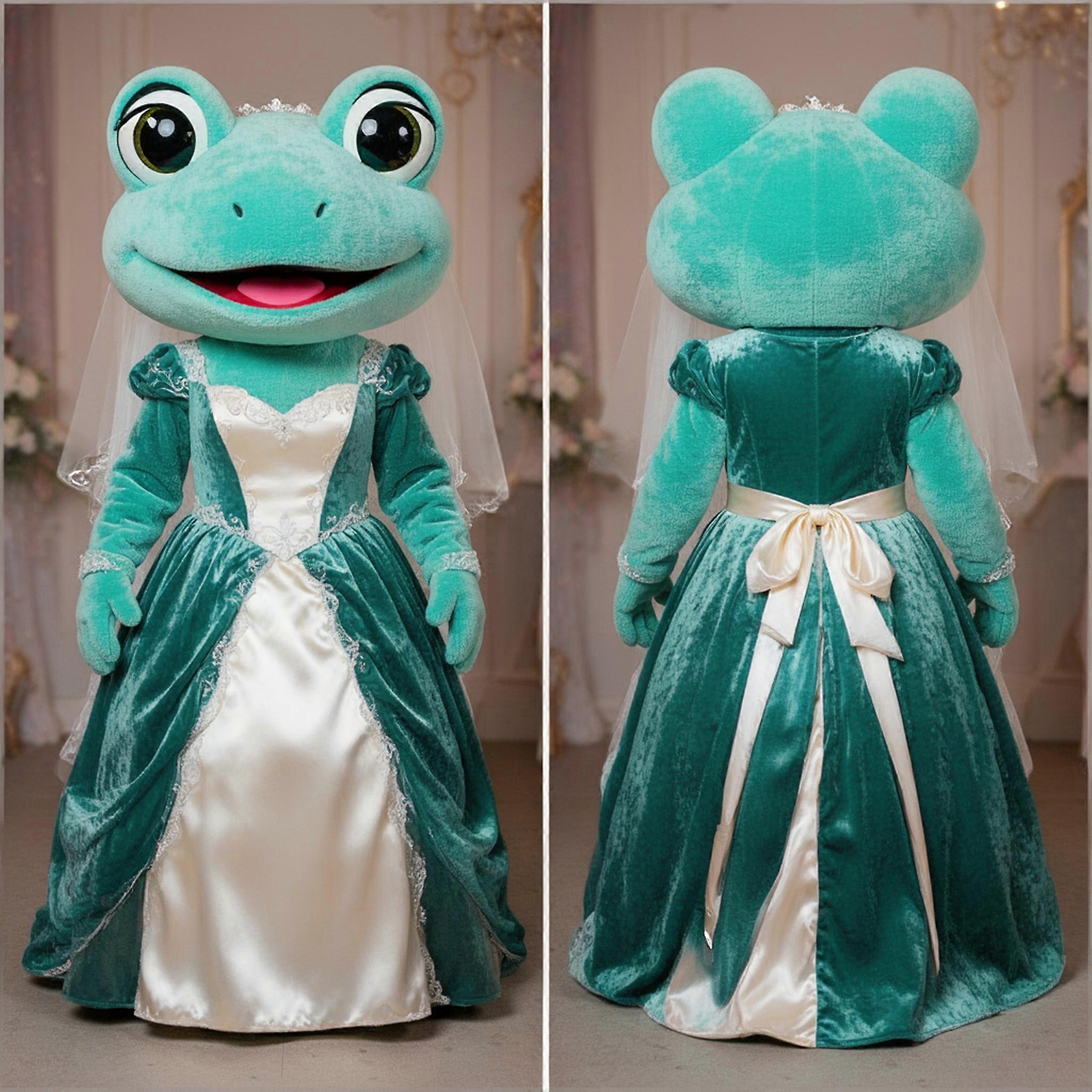 MASTICOT Turquoise Wedding Frog Mascot