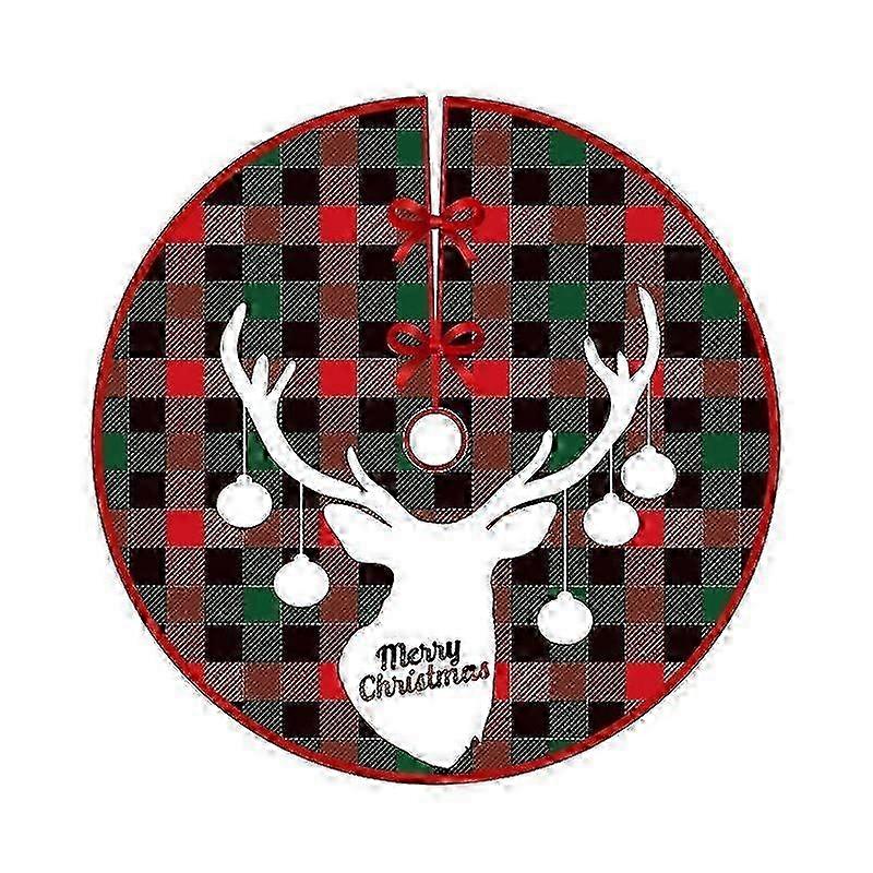 90 cm Snowflake Tree Skirt Brushed