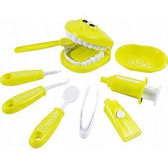Kids Doctor Playset 9-Piece Teeth Model Medical Kit - Role Play Learning Toy for Children