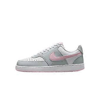 Nike Court Vision Skateboard-Schuhe aus Synthetikleder, niedrig geschnitten, Damen, Grau, IB4009-043