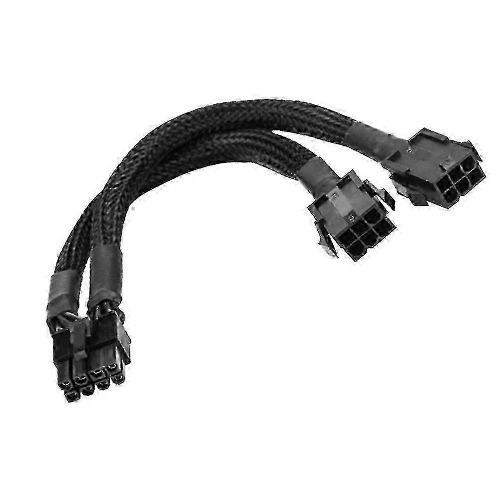 20cm Braided 6+6 to 8 Pin GPU Power Cable