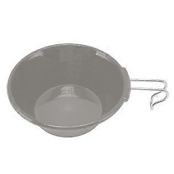 250Ml Backpackers Cup Bowl Portable Drop Protection Backpacking Bowl for Camping Hiking Tableware Cookware Grey_HP