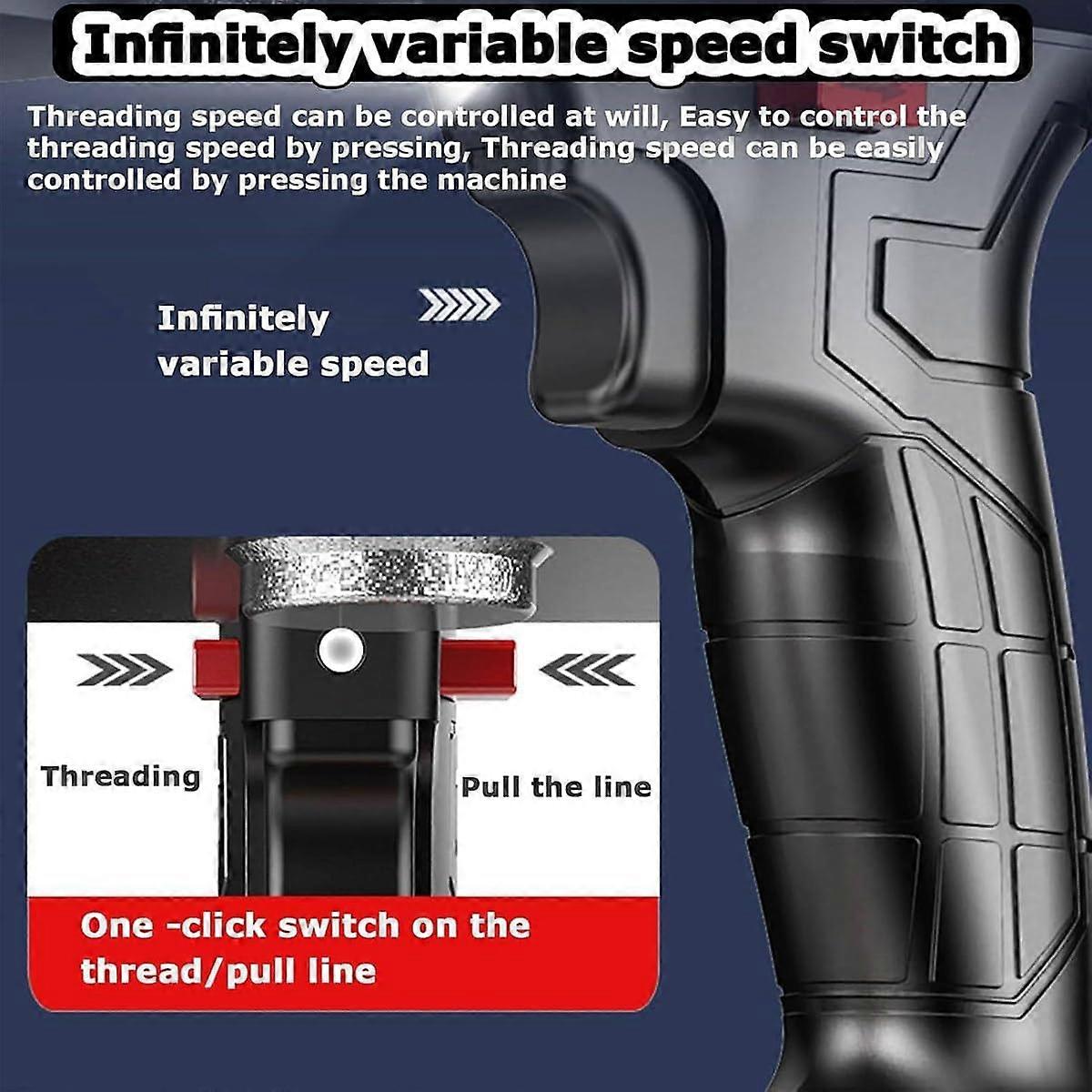 Cordless Electric Wire Pulling Machine 15M, Brushless Automatic Cable Threader with Stepless Speed Control and Reverse Function