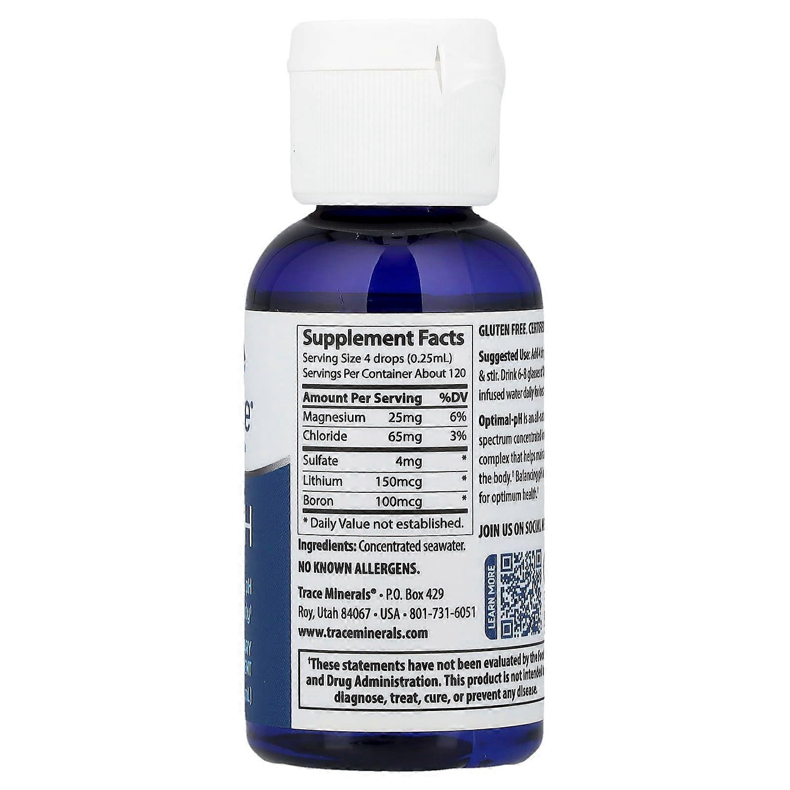 Trace Minerals, Optimal-pH, 1 fl oz (30 ml)