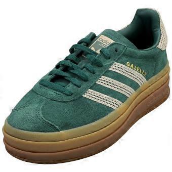 adidas Gazelle Bold Womens Fashion Trainers in Green