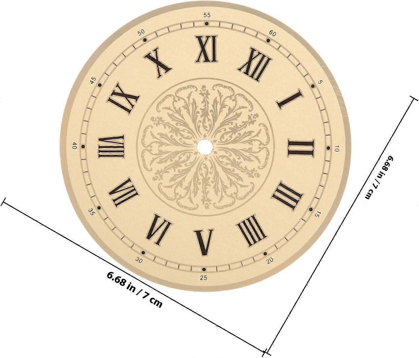 Clock Dial Replacement with Roman Numerals Aluminum DIY