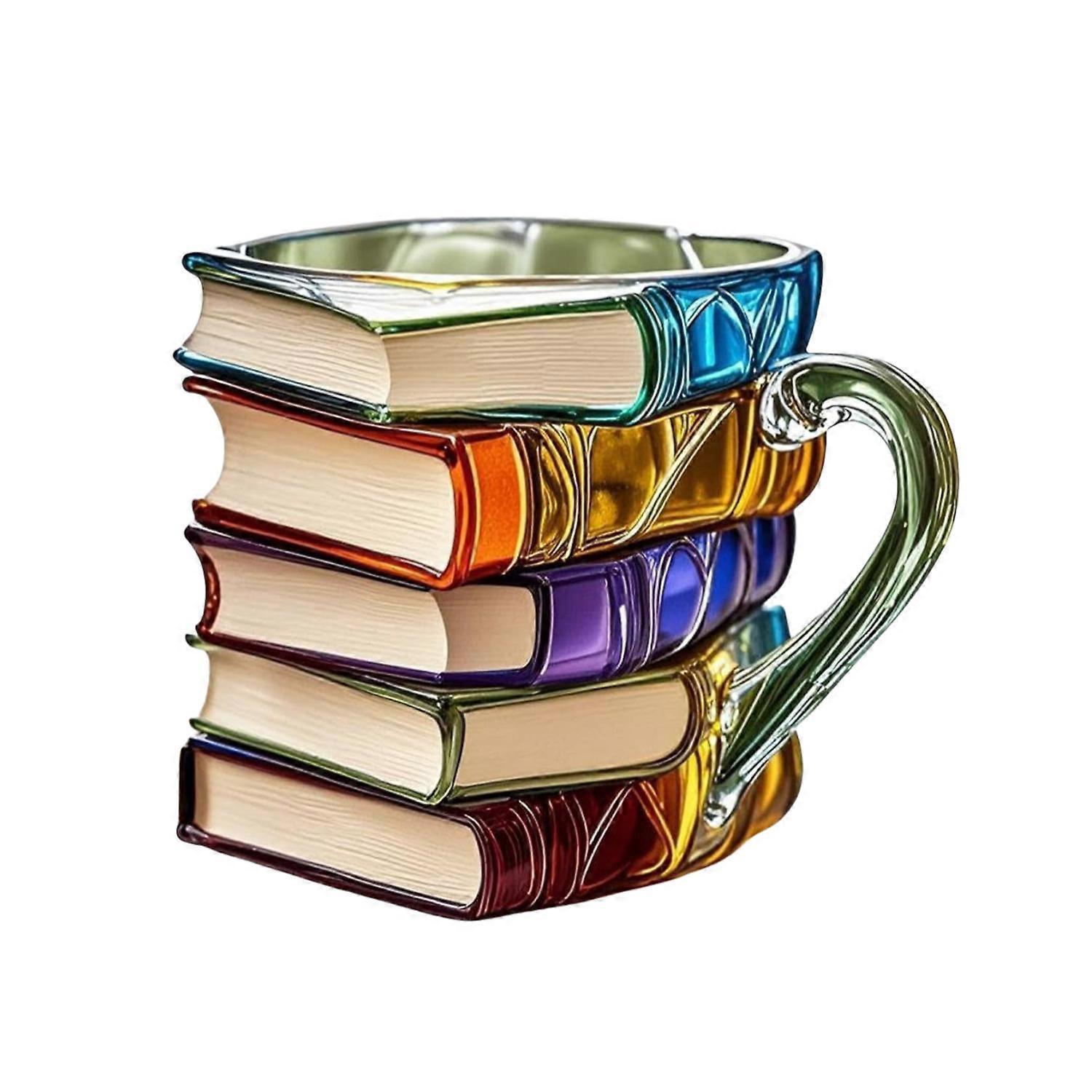 Literary 3D Glass Beverage Mug