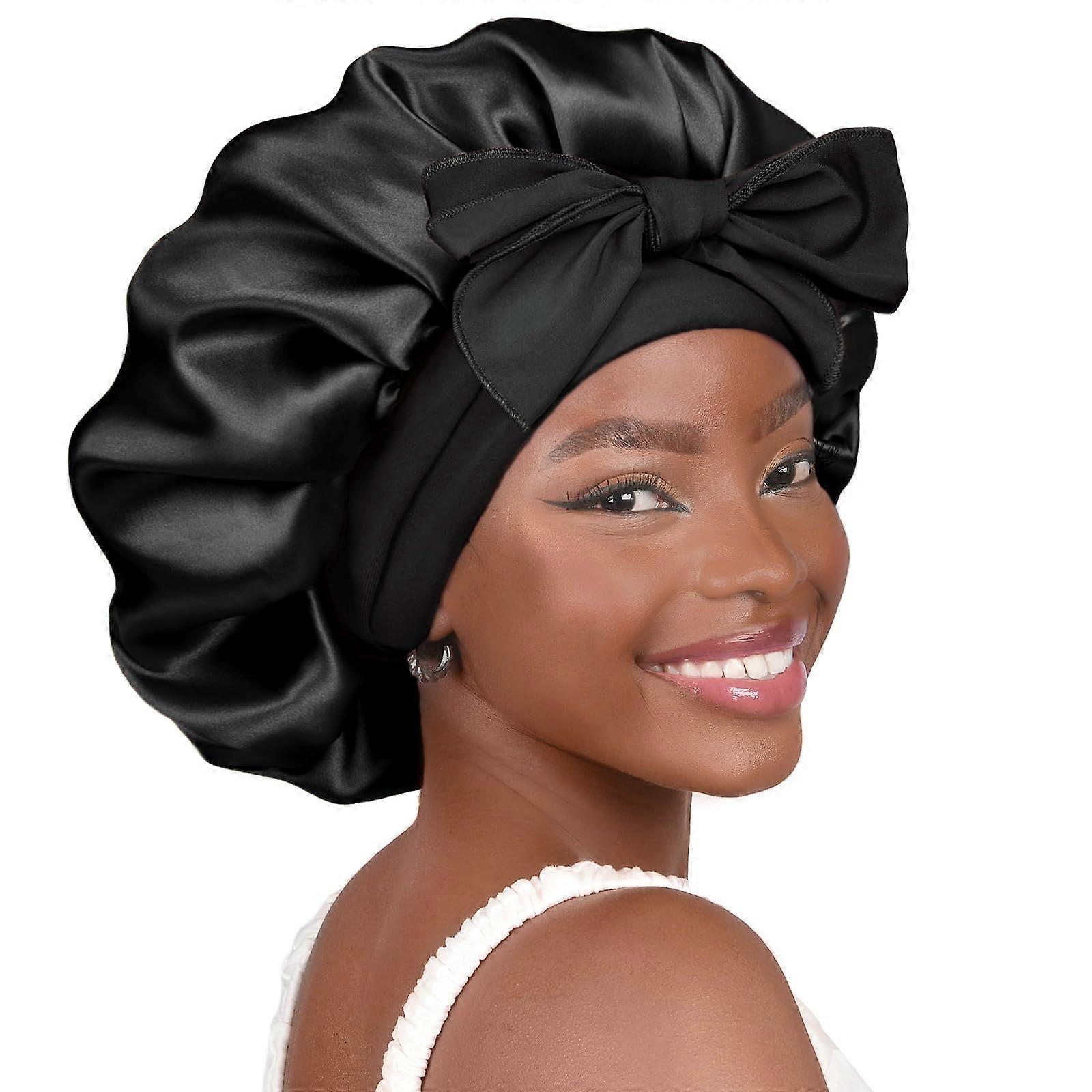 Double-Layer Breathable Satin Bonnet