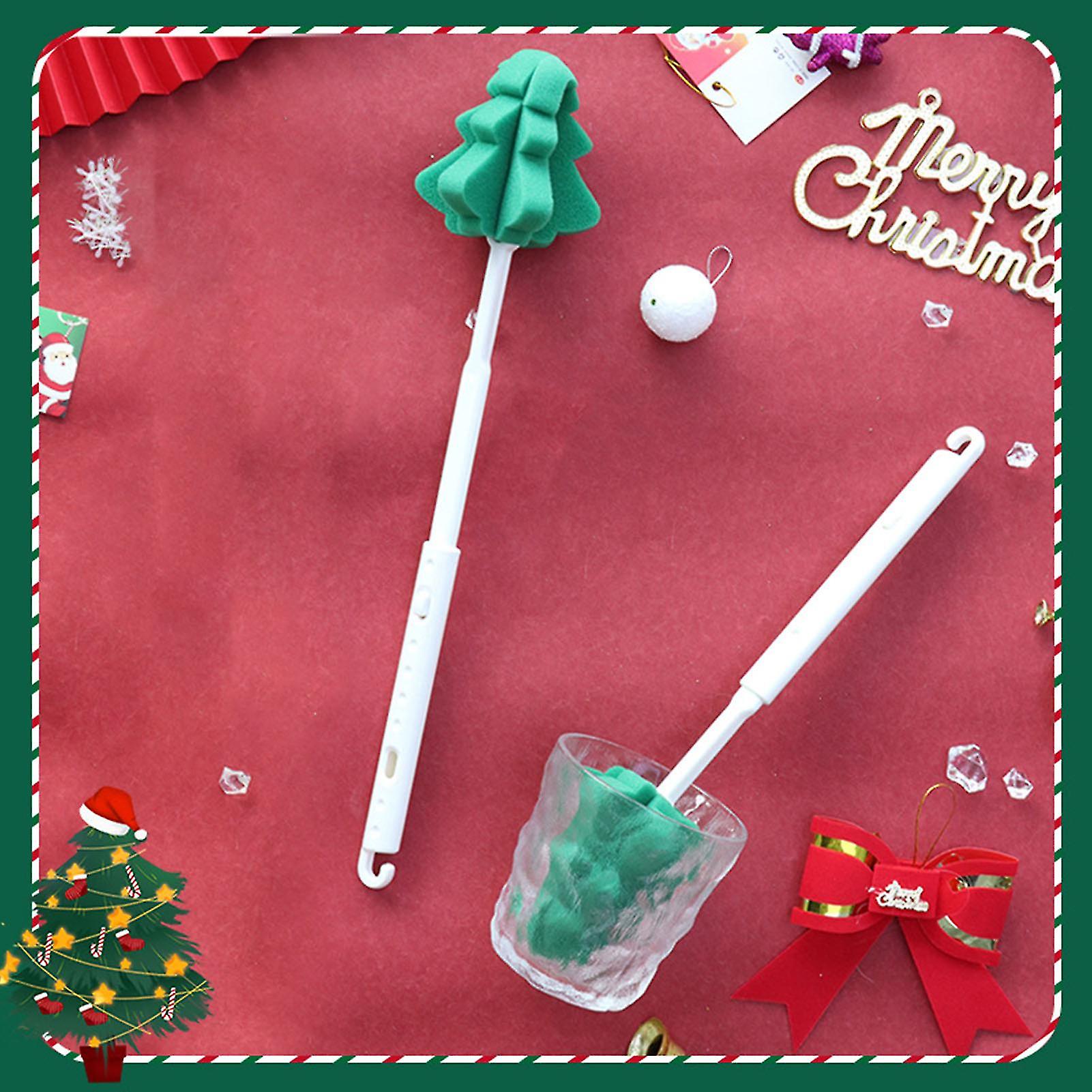 Lengthened Sponge Cup Brush Swivel Grout And Corner Scrub Brush For Utensil Cup Bottle Cleaning
