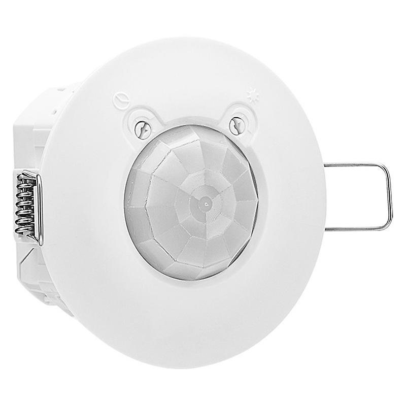 Motion Detector Autonomous Wires with Neutral IP42, Mosaic for Surface Ceiling Mounting, White