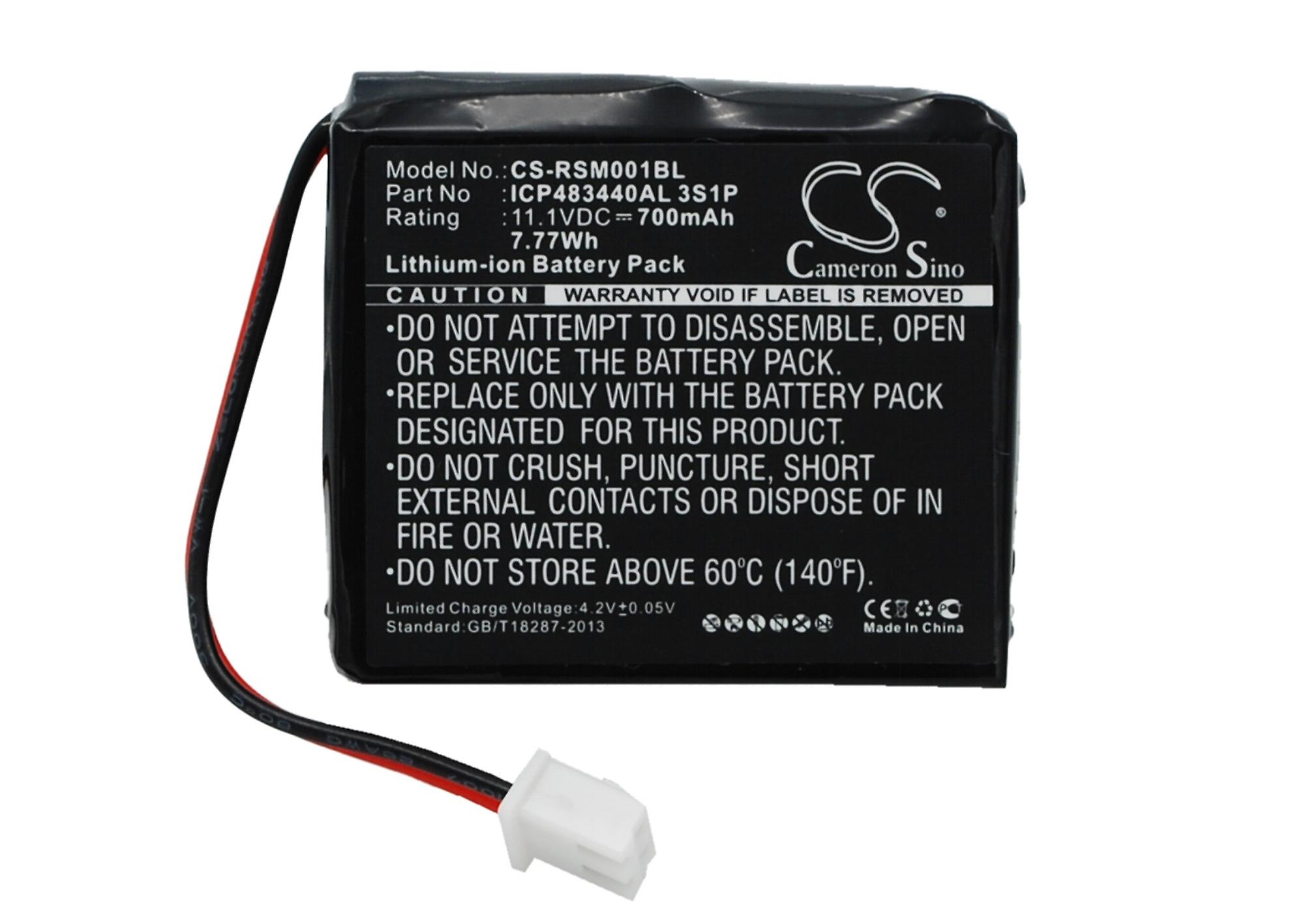 Battery for Ratiotec Soldi Smart Banknote Tester ICP483440AL 3S1P CS-RSM001BL