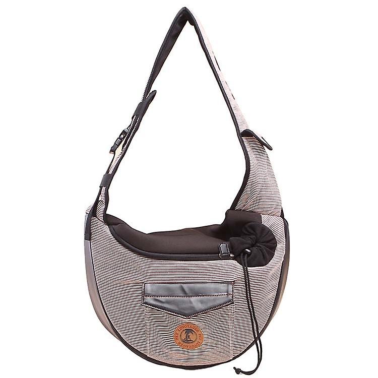 Diagonal Small Dog and Cat Trav Bag Winter Cof Brown