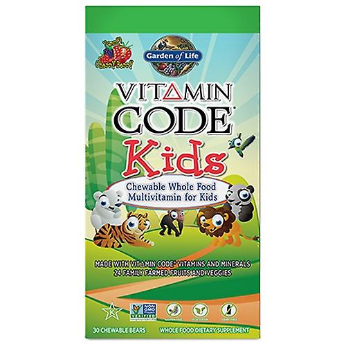Garden of Life Vitamin Code Kids Cherry Berry,Kids ,30 Chewable Bears (Pack of 3)
