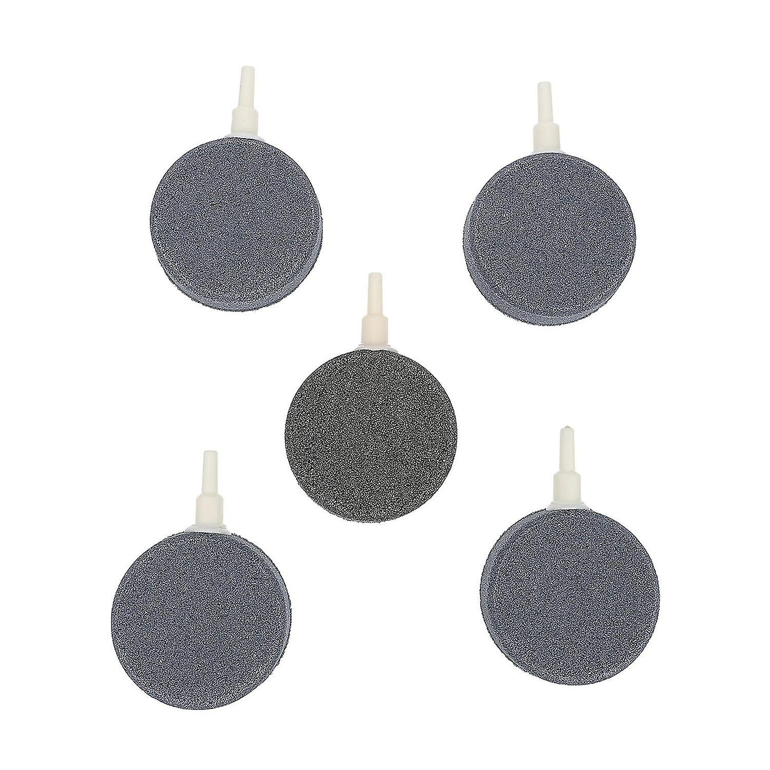 5pcs Aquarium Air Bubblers Round Bubble Diffusers Fish Tank Air Stone Bubblers