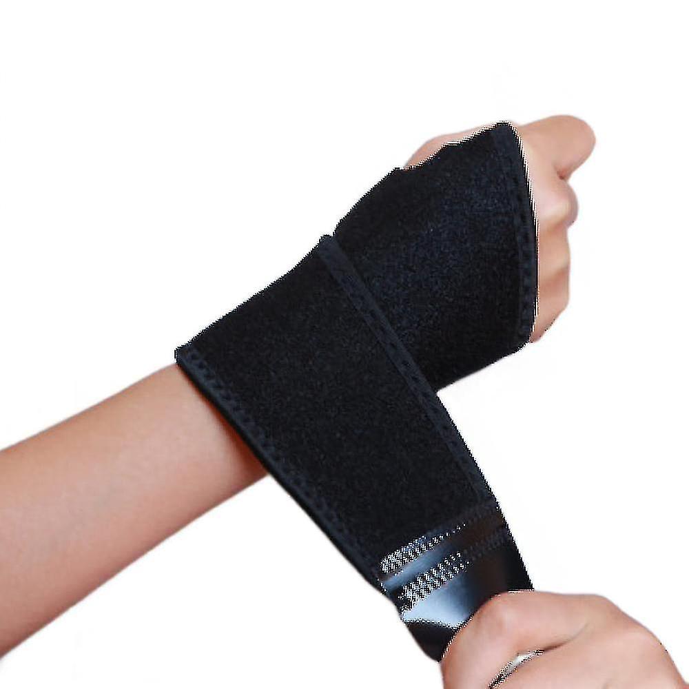 A زوج الأطفال ضغط المعصم الرياضية حزام حماية المعصم (أسود)