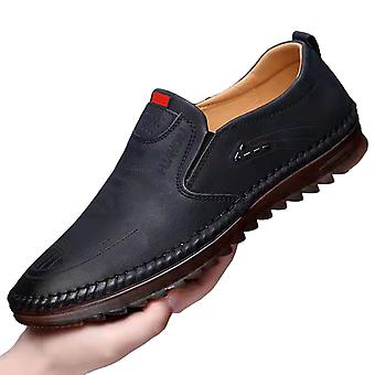 Men Leisure Pu Leather Shoes Non-slipped Solid Color Shoes Gift For Christmas Birthday