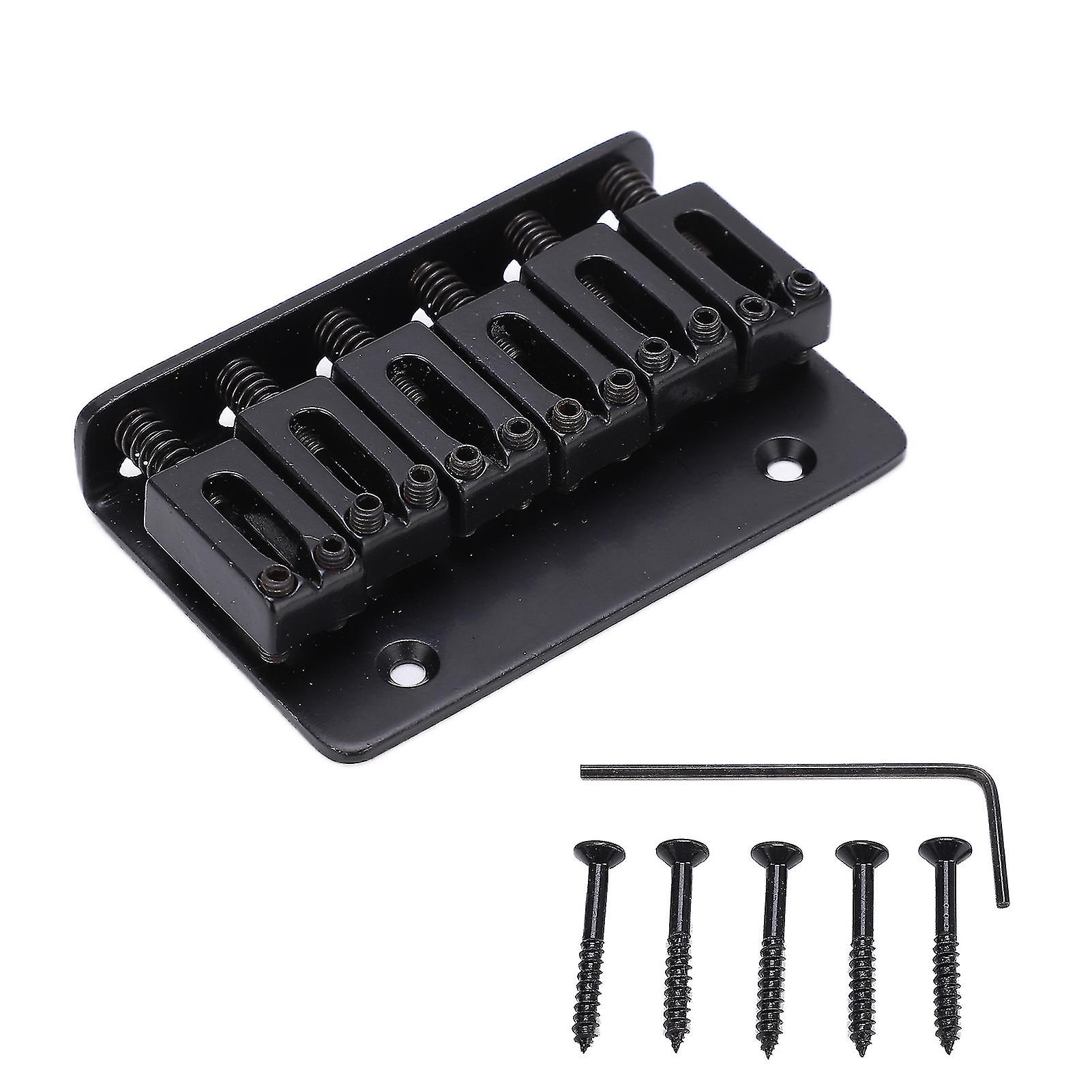 Guitar Bridge 6 String Top Loading Design Adjustable Electric Instrument Replacement Parts